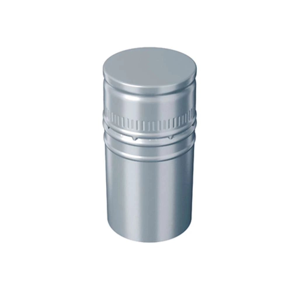 30x60 Screw Cap Saranex Aluminum Closure — Silver
