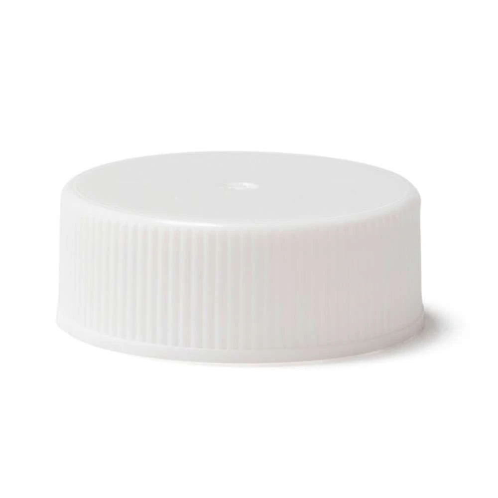 28-400 Continuous Thread Fine Ribbed PE Foam Polypropylene Closure — White