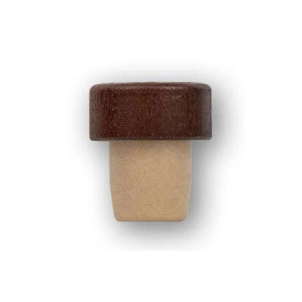 19.5 mm Bar Top Synthetic Co-Injected Wood Closure — Walnut