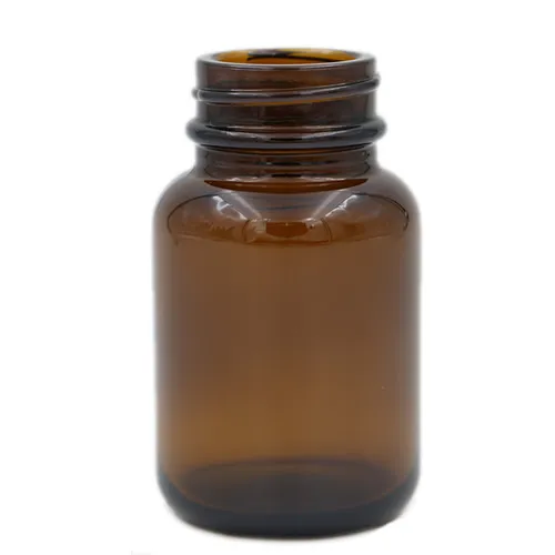 60 cc Amber Wide Mouth Glass Packer