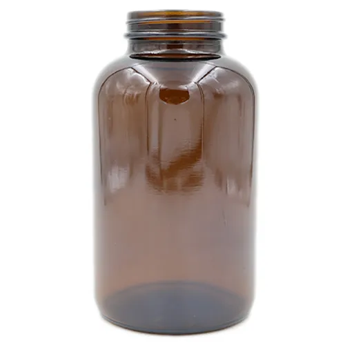 625 cc Amber Wide Mouth Glass Packer