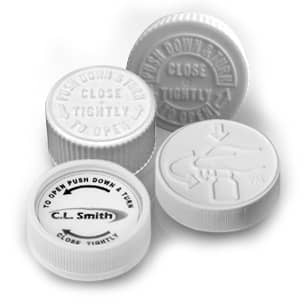 Child-Resistant Cap Range — representative supplier range photograph