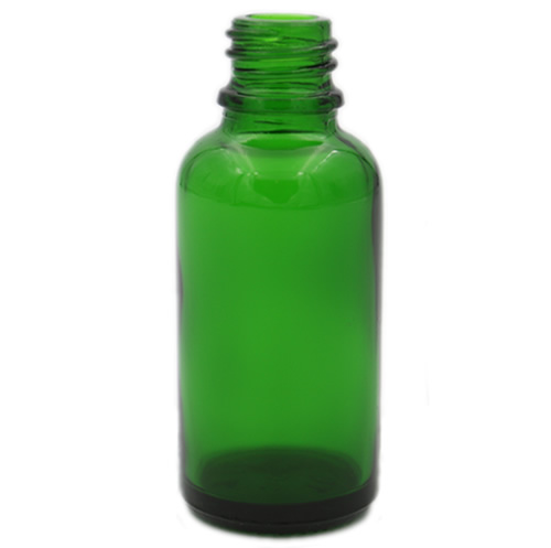 Green Euro Round Glass Bottles — Silver Spur