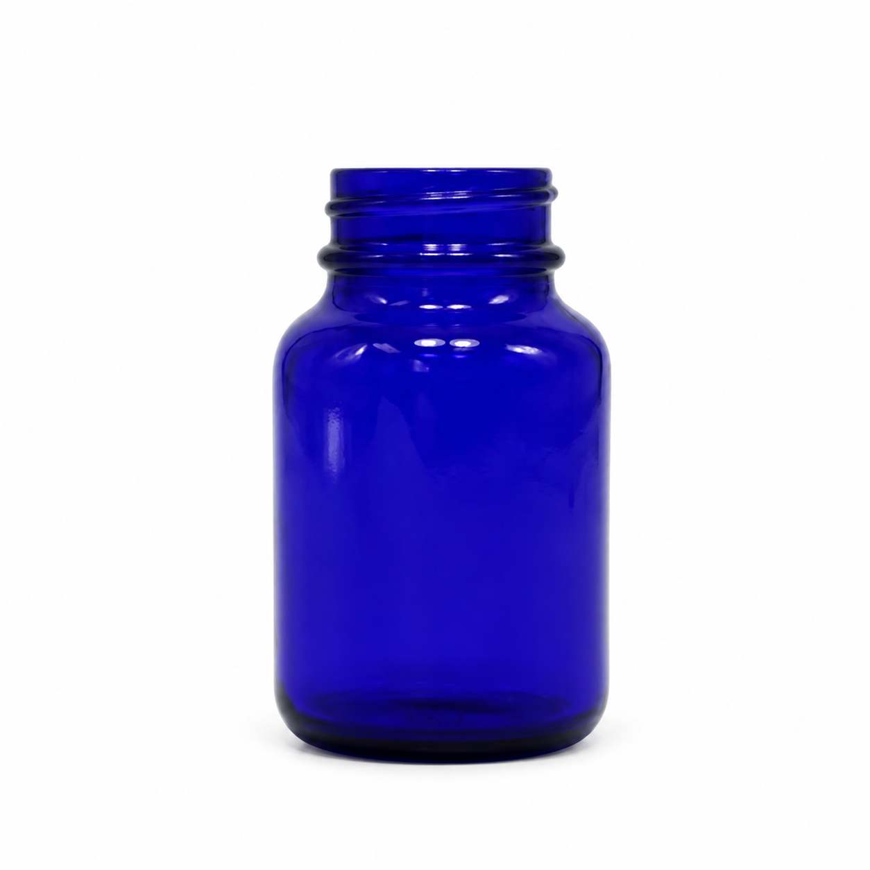 60 cc Cobalt Blue Wide Mouth Glass Packer