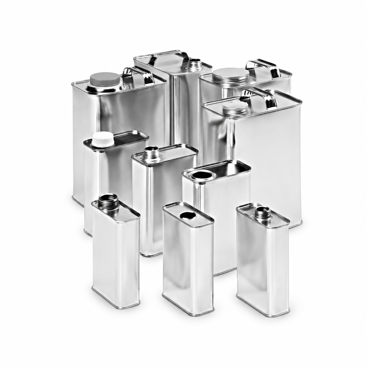 Oblong F-Style Metal Cans