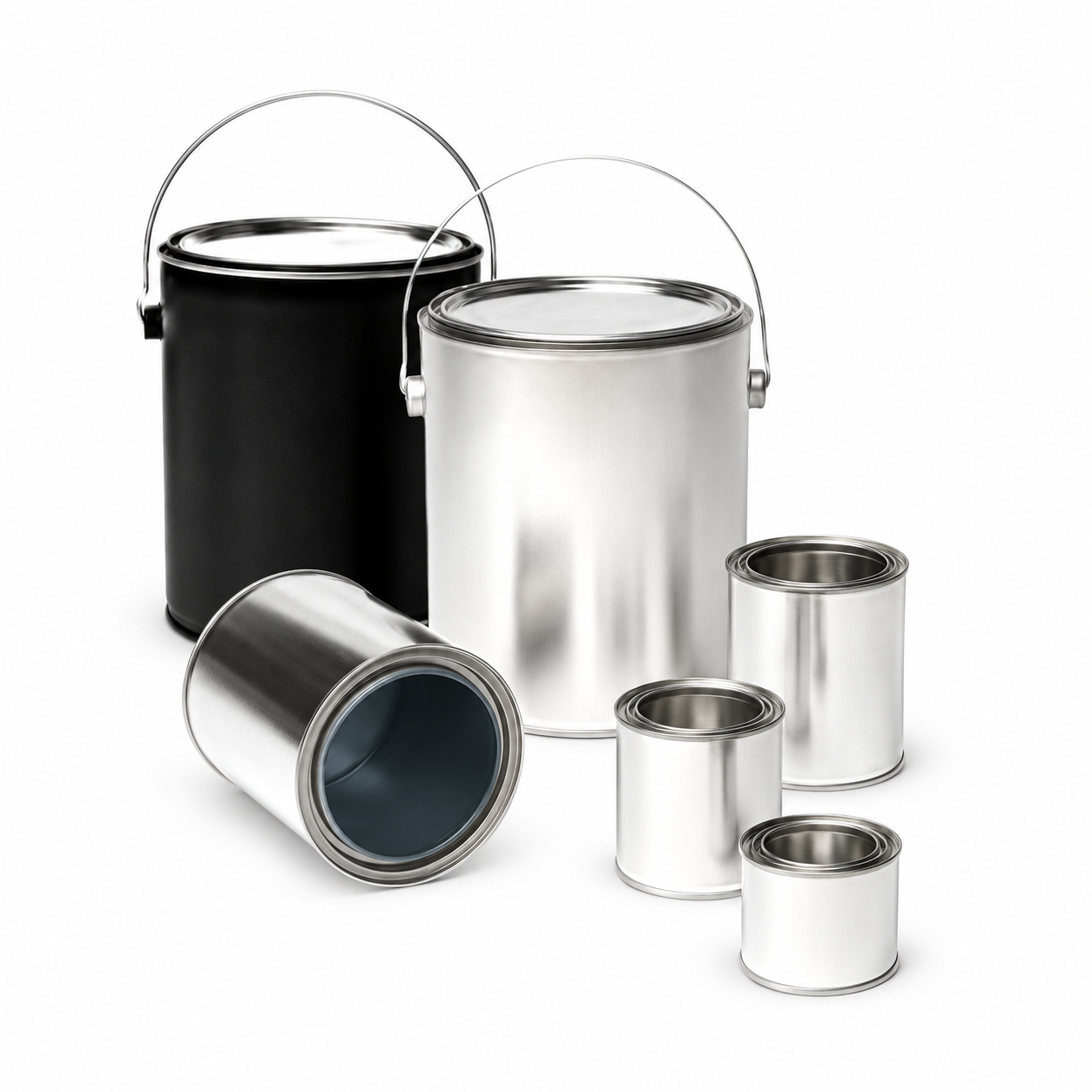 Round Paint Cans — representative supplier range photograph