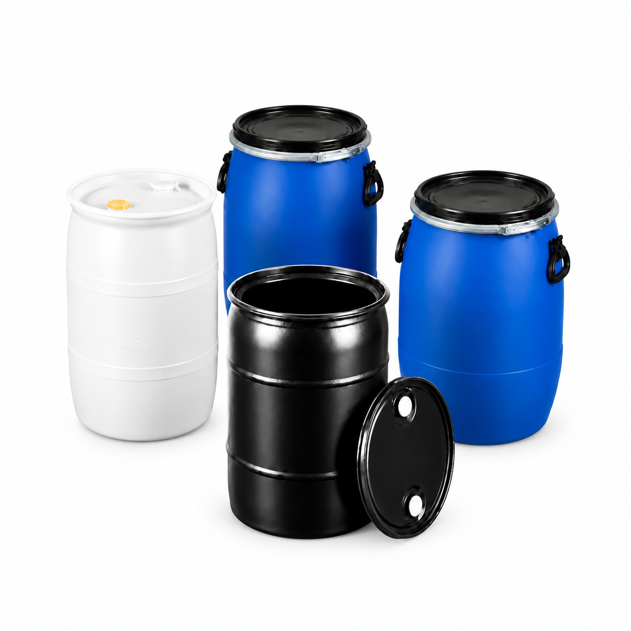 55 Gallon HDPE Plastic Drums