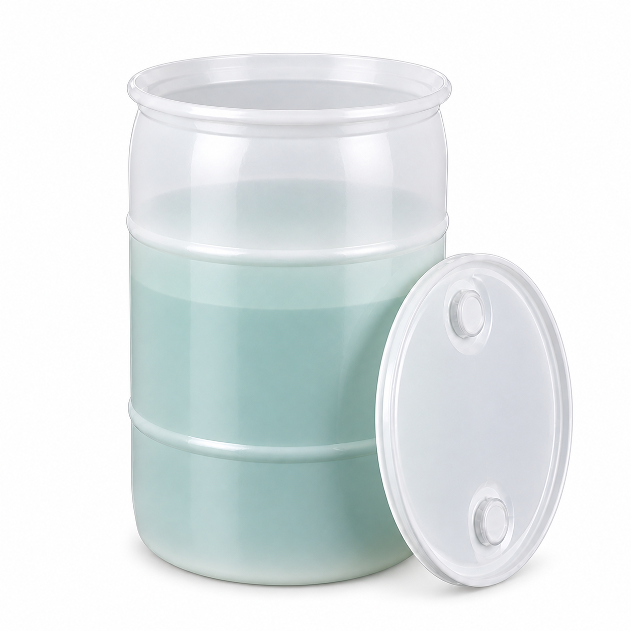 55 Gallon Natural HDPE Drums
