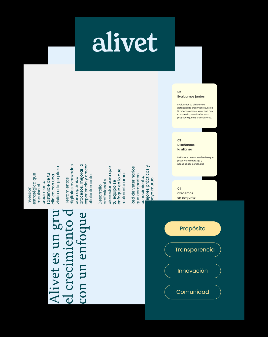 Alivet veterinary group brand identity by Hispánica