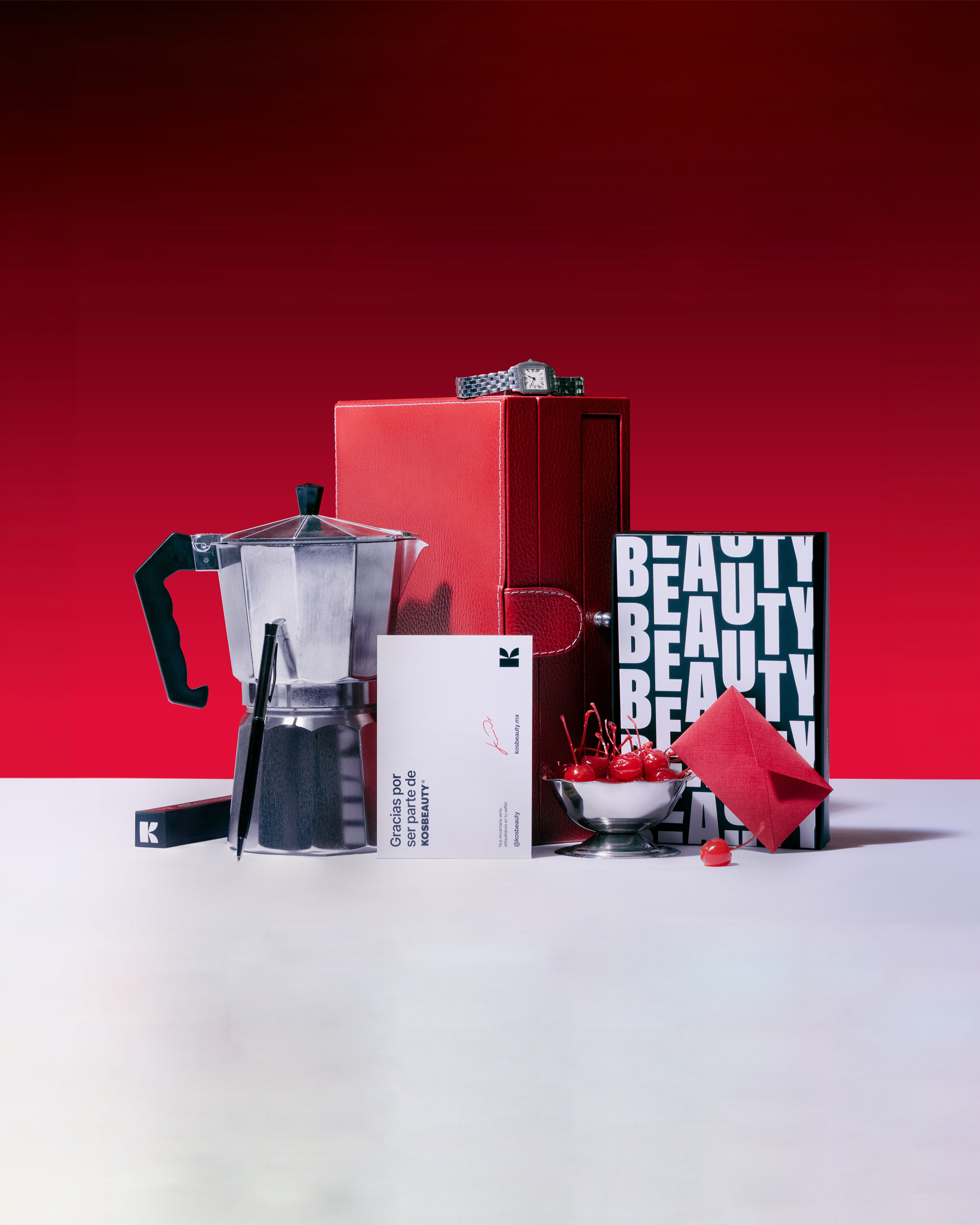 Kosbeauty cosmetics brand identity by Hispánica