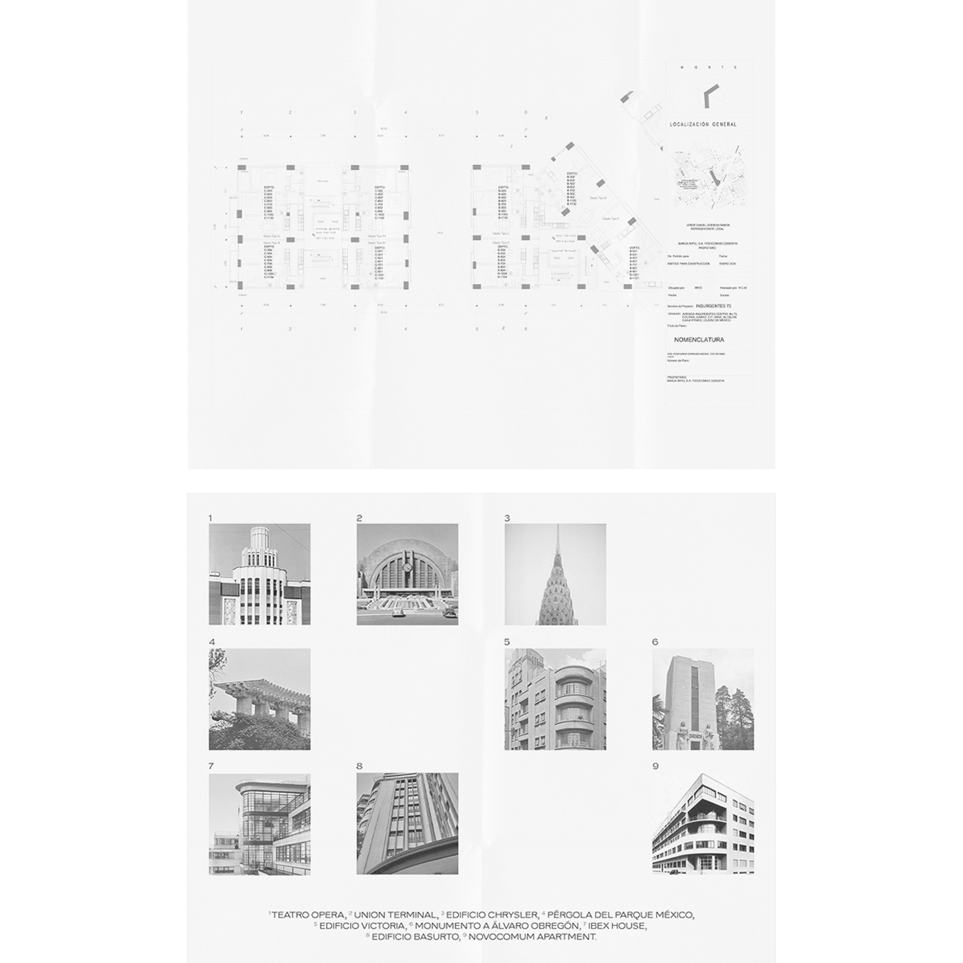 LIV Reforma residential brand identity and signage by Hispánica
