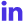 LinkedIn logo in monochrome blue on a white background.