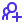 Blue combined male and female gender symbol on transparent background.