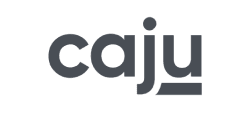 The word caju in lowercase letters in a simple sans-serif font.