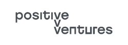 Positive Ventures text logo with an arrow pointing down from 'positive' to 'ventures'.