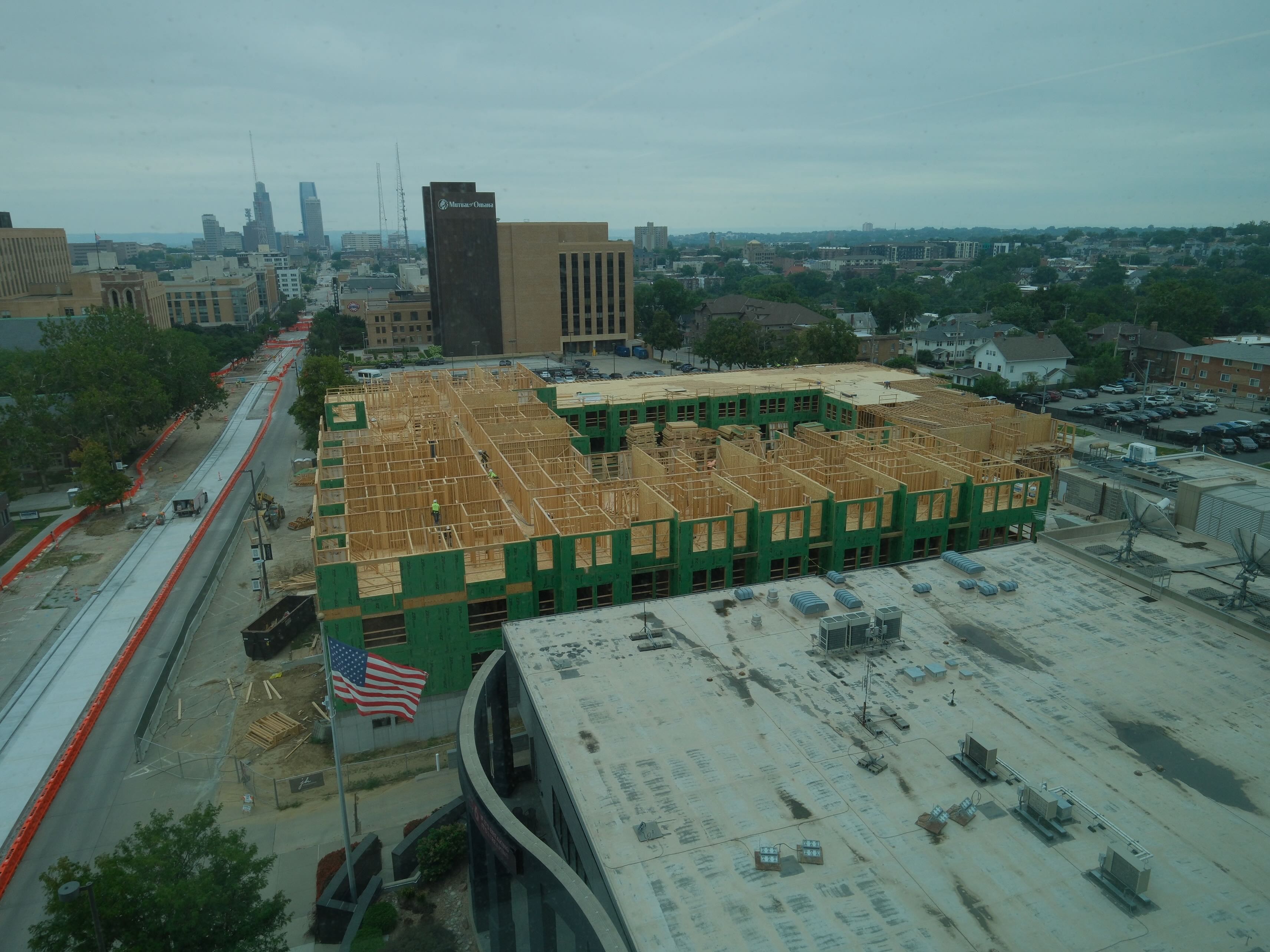 Construction Progress Carnac Apartments Blackstone District Omaha Nebraska