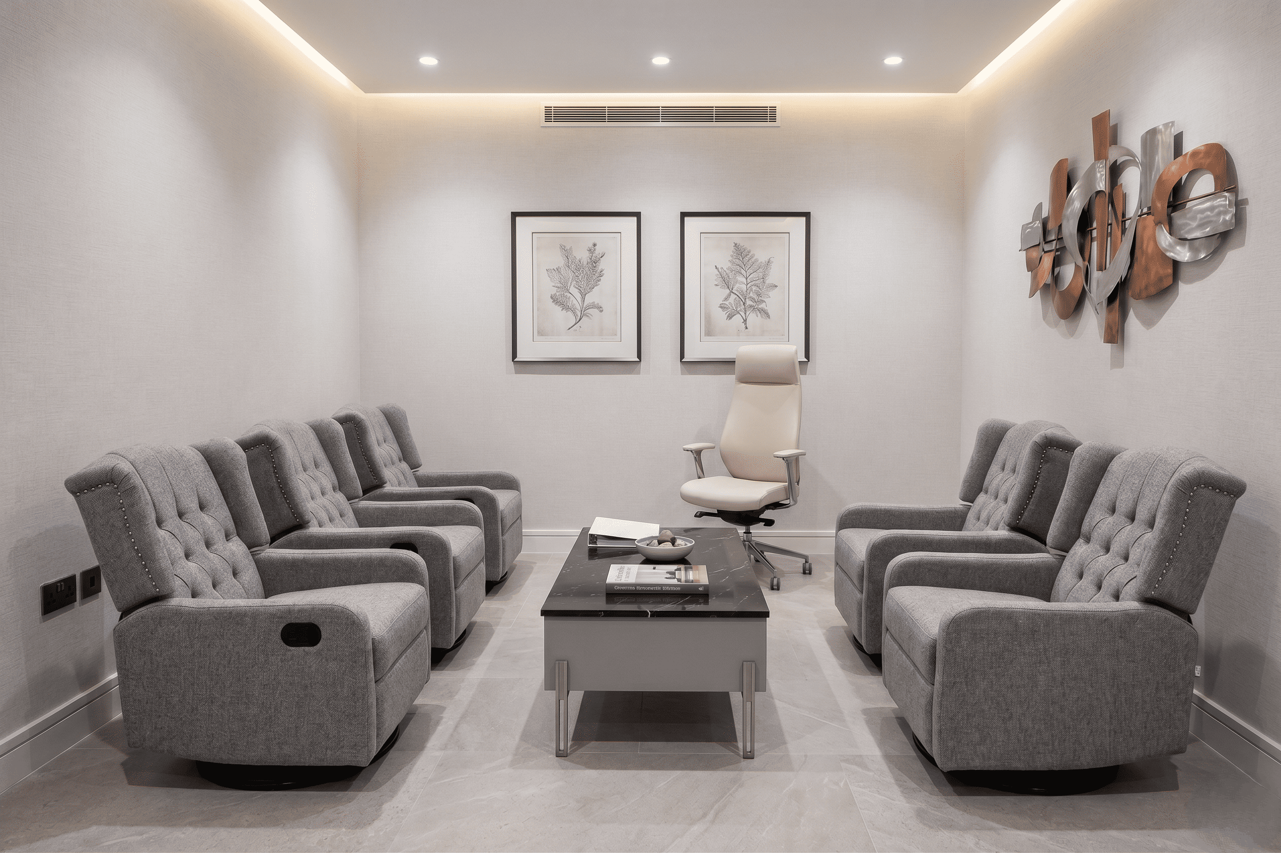 image of calming clinic atmosphere (for an acupuncturist)