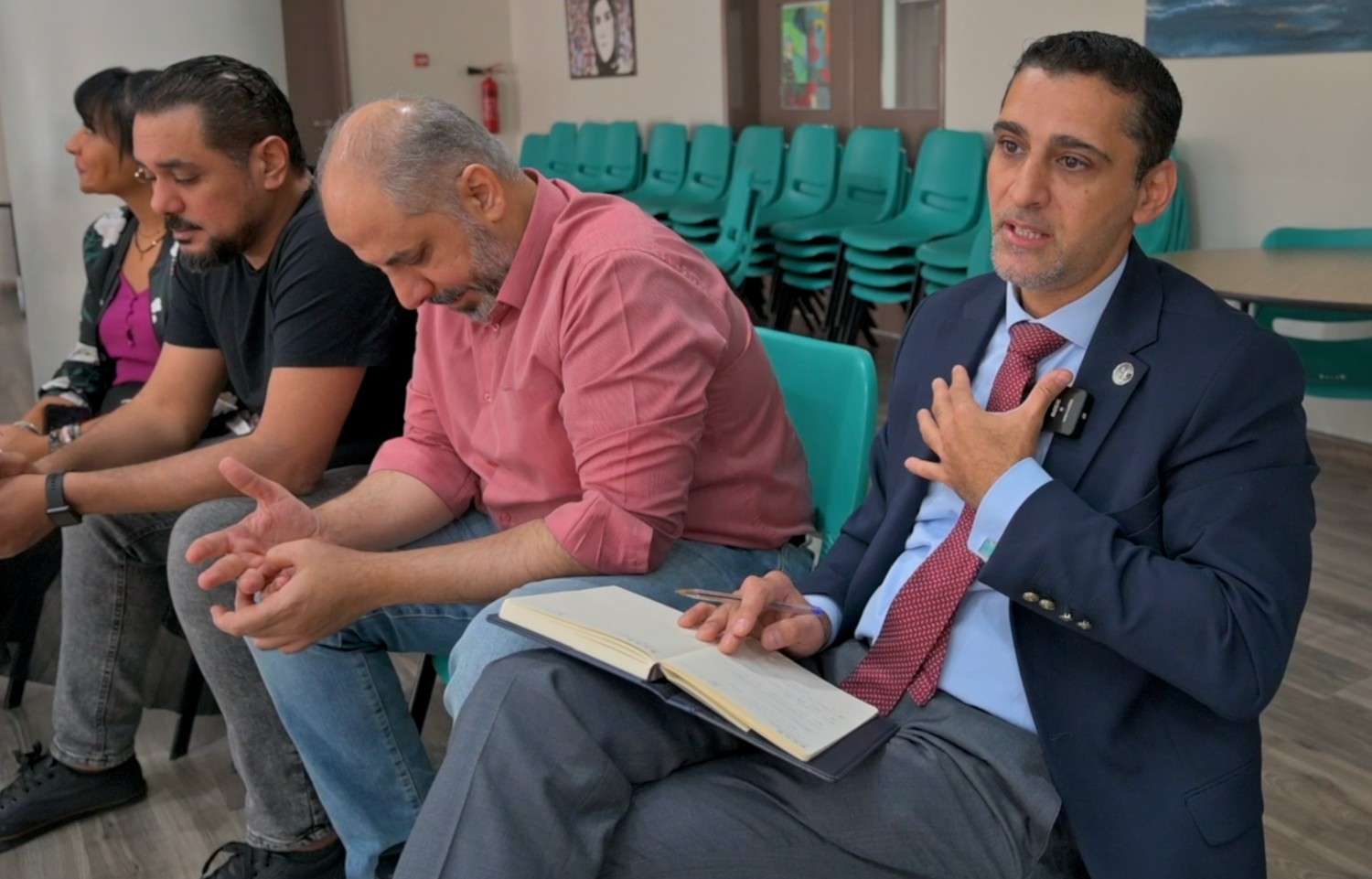 image of a dog being groomed at a modern pet store