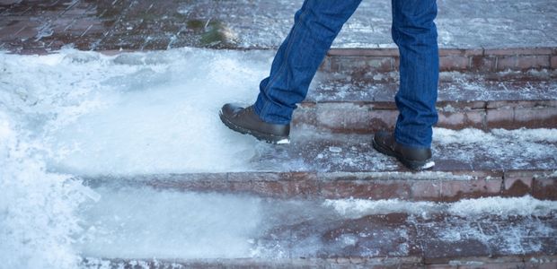 slippery winter conditions 