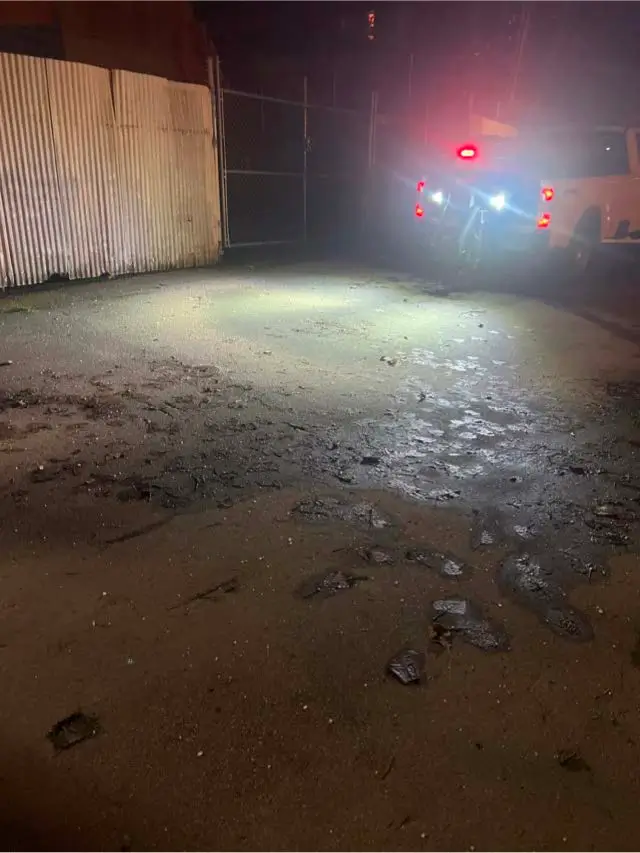 Cleared and salted parking lot in South Vancouver, BC after professional snow removal services