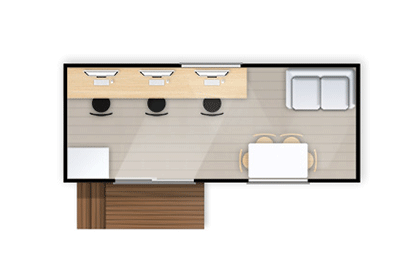 The Kea large single room cabin