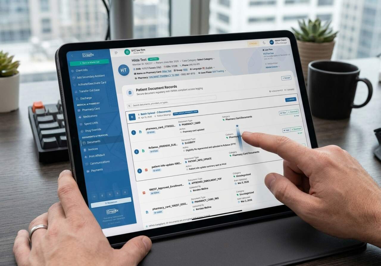CreoRx pharmacy lien resource for personal injury law firms