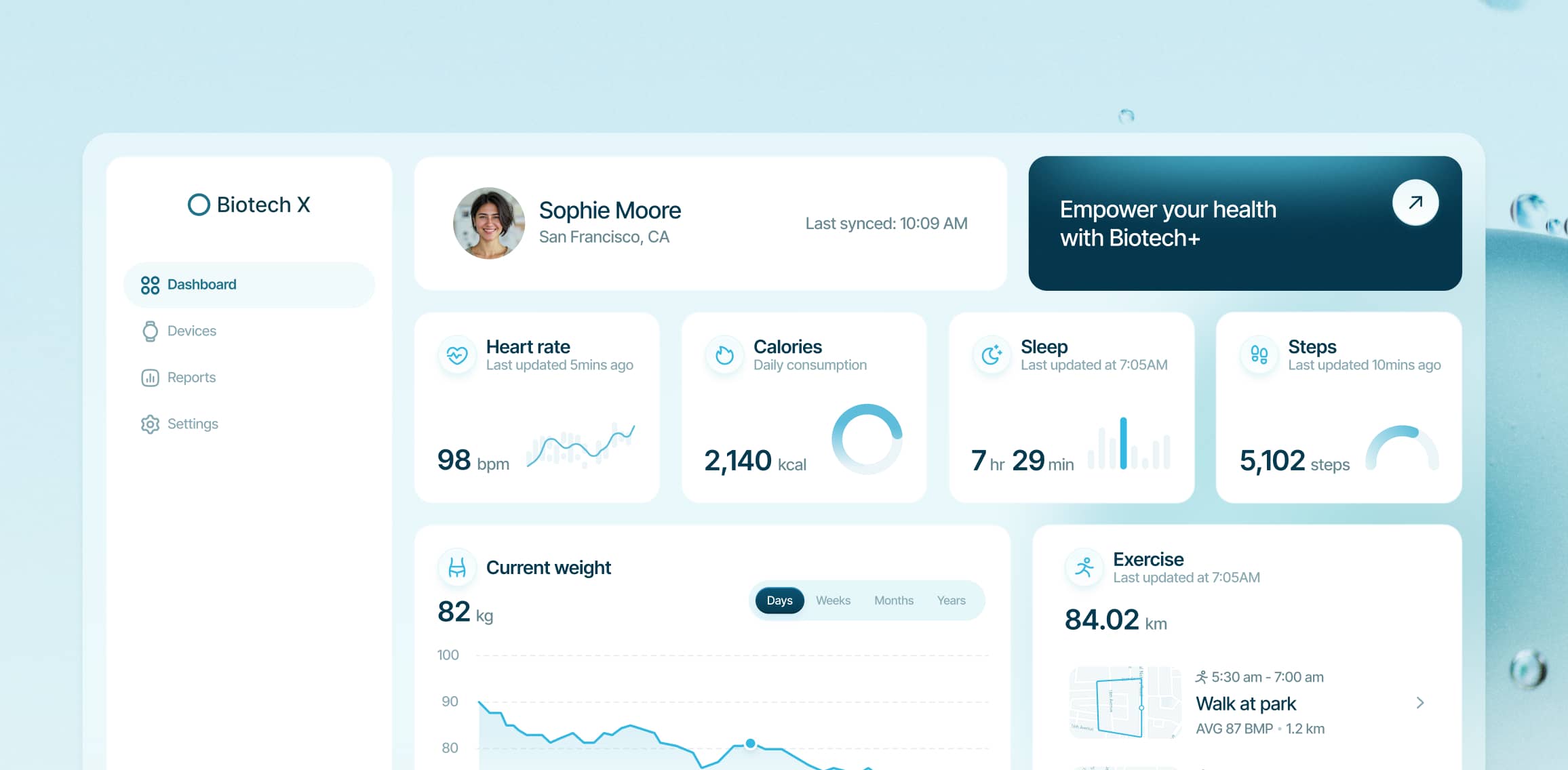 Precision Health Tracking - Biotech X Webflow Template