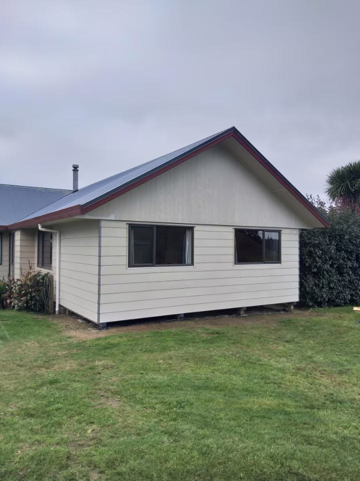 Completed home extension by Bay Construction in Whakatane