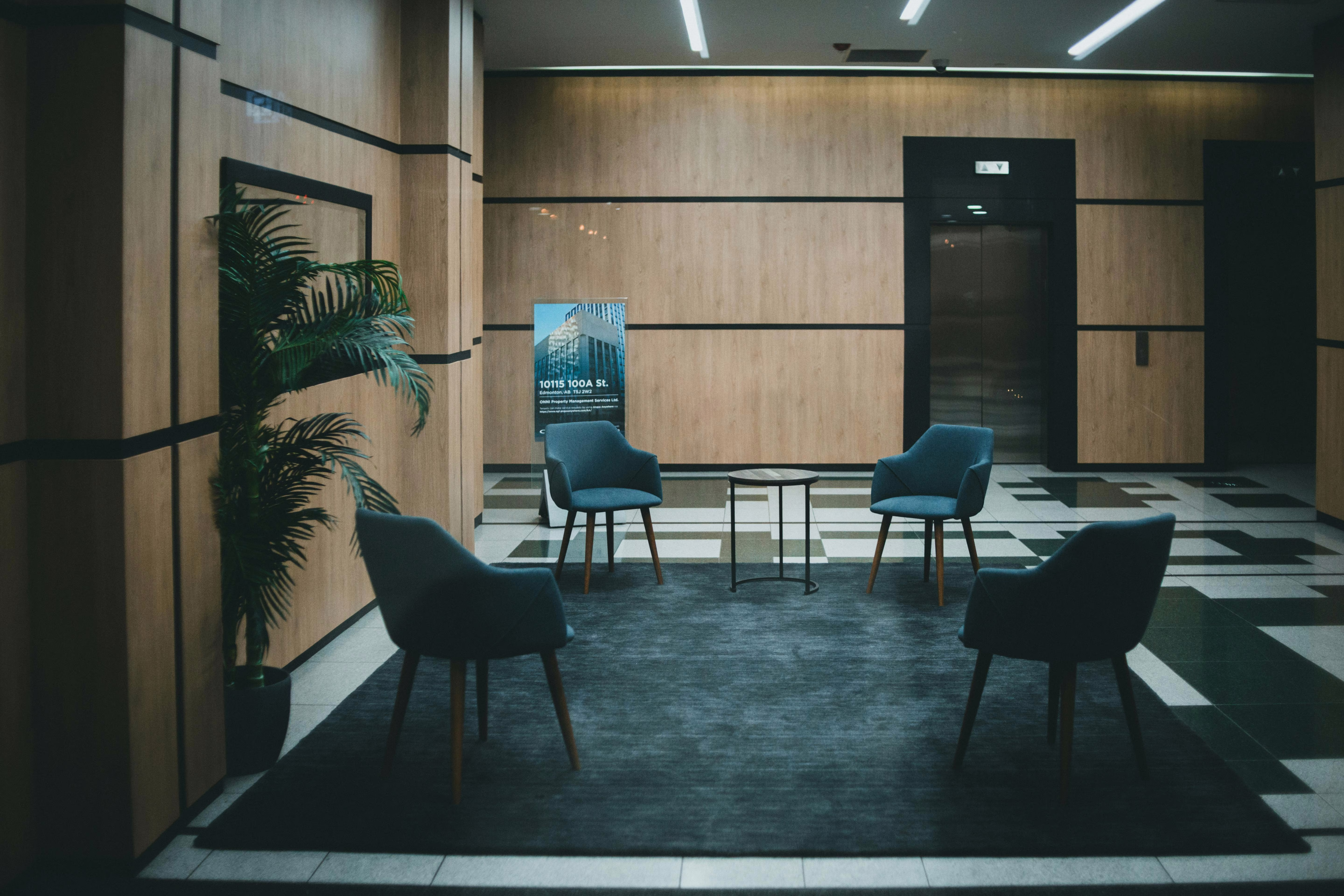 Completed commercial interior built by Bay Construction in the Eastern Bay