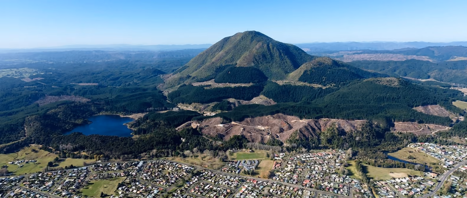 Kawerau township and surrounding rural land served by Bay Construction for new home builds, renovations and Skyline Buildings