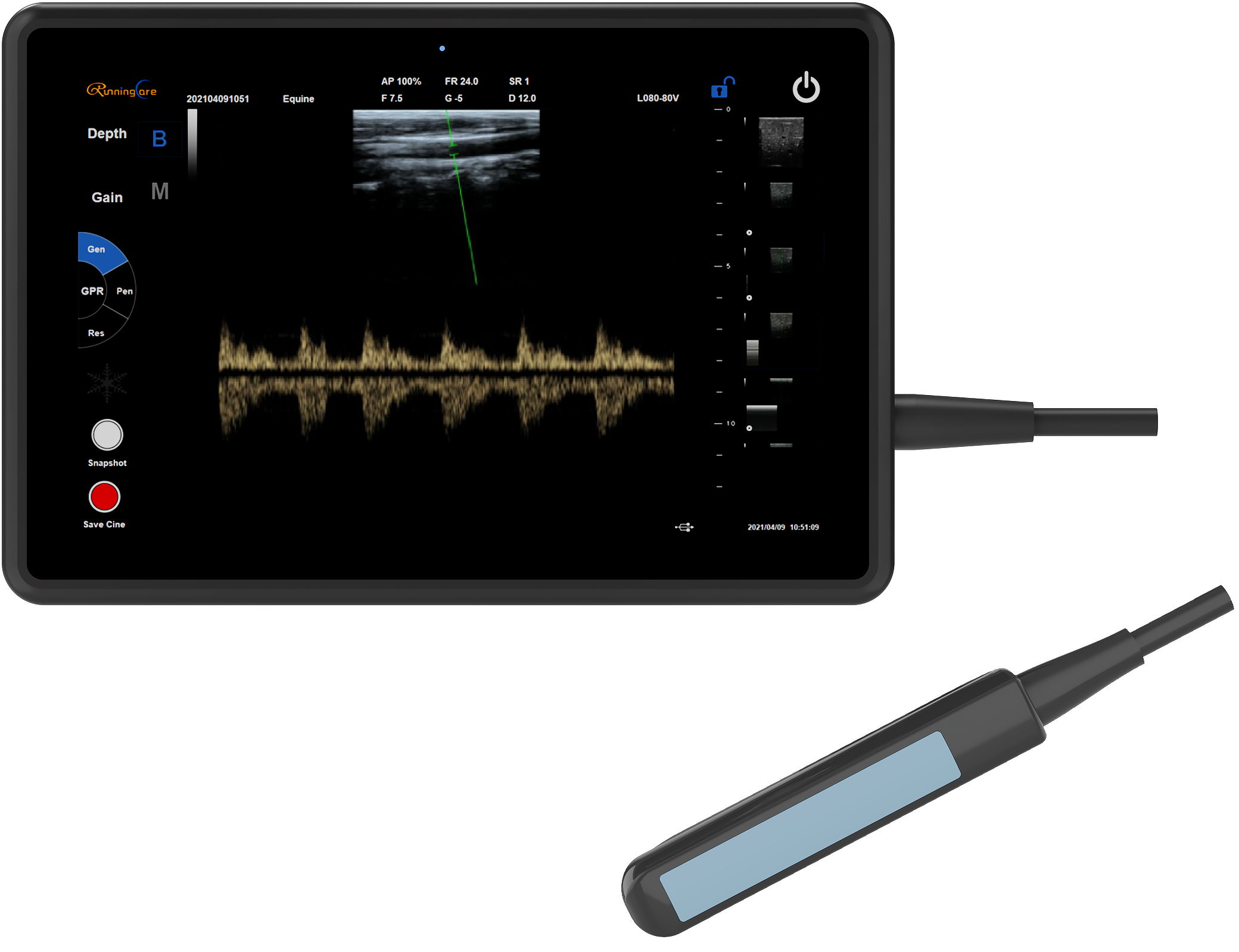 portable veterinary color doppler ultrasound for bovine