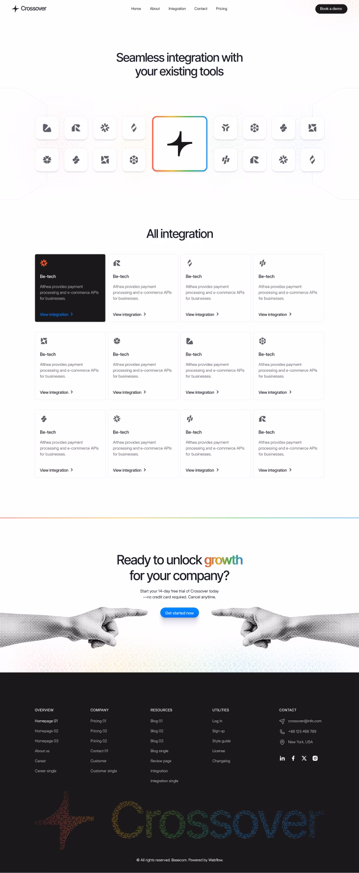 Integration Page