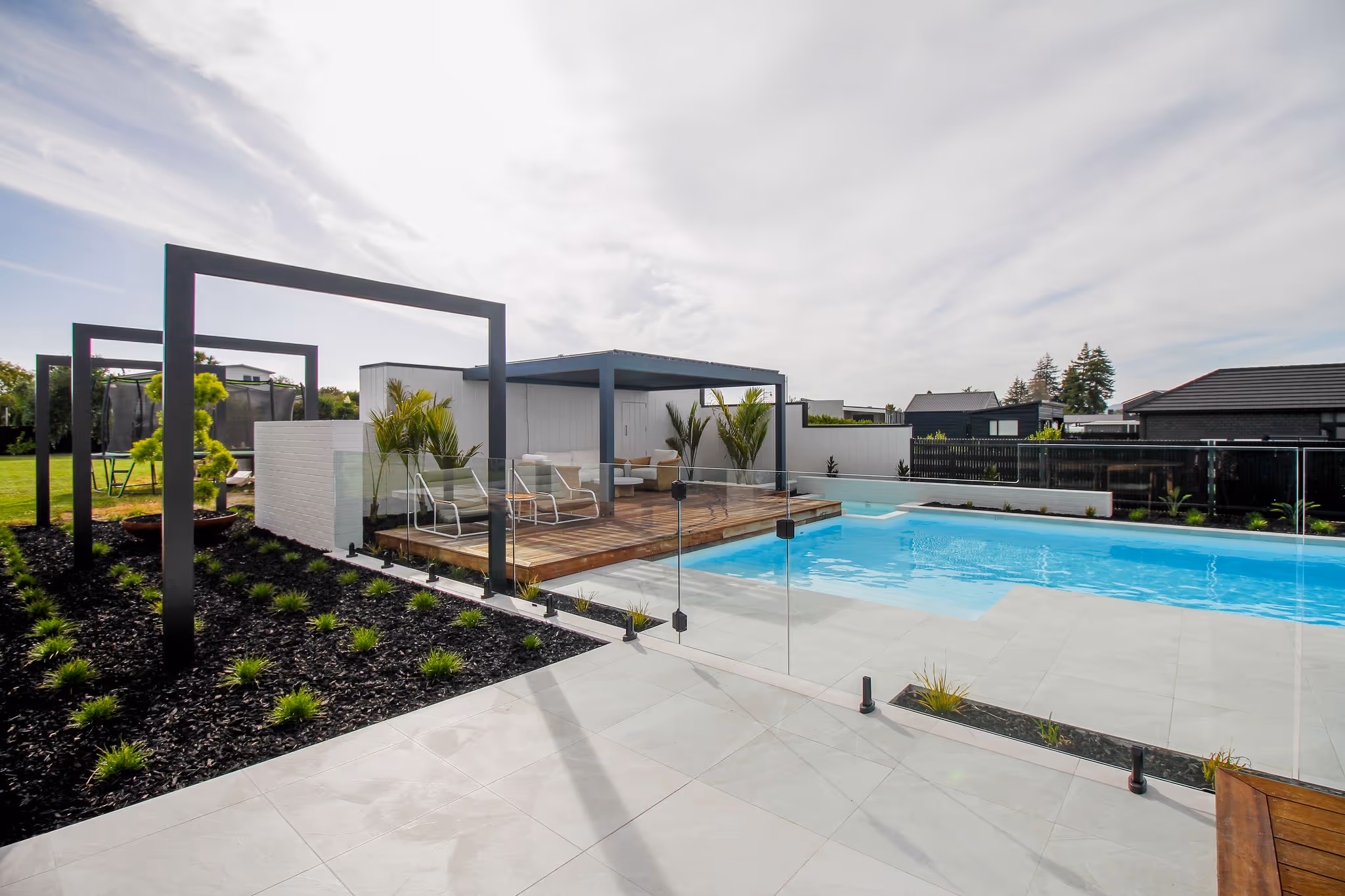Residential landscaping design Tamahere Waikato