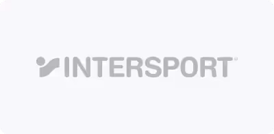 INTERSPORT brand logo with stylized swoosh symbol.