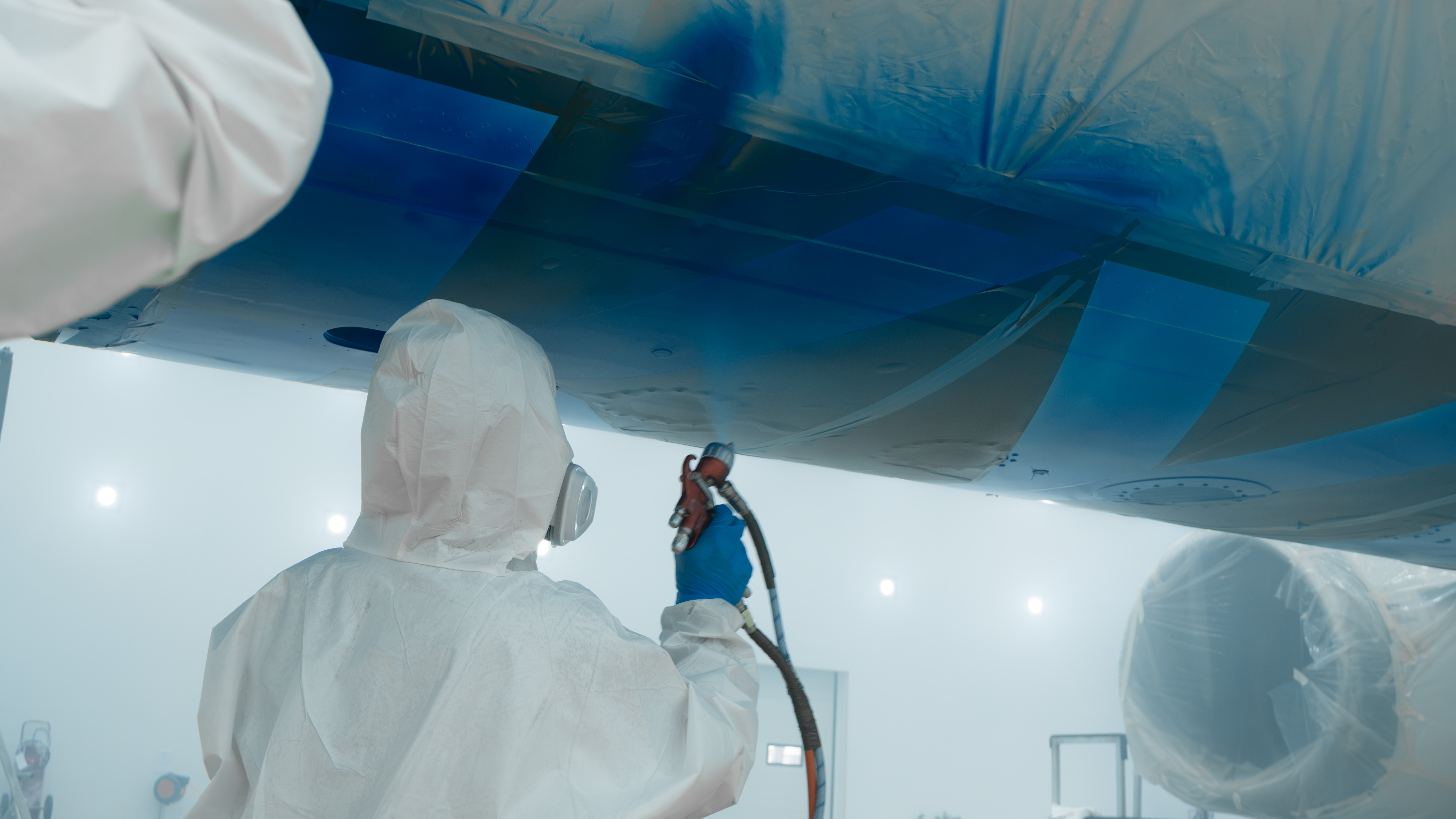Inside the FL Technics hangar in Kaunas (KUN)