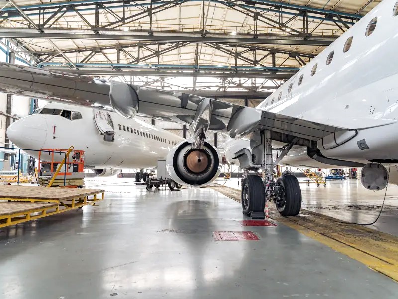 FL Technics base maintenance hangar in Kaunas (KUN)