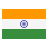 Flag of India with horizontal stripes of saffron, white featuring a blue Ashoka Chakra, and green.