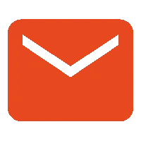 Orange envelope icon representing email.