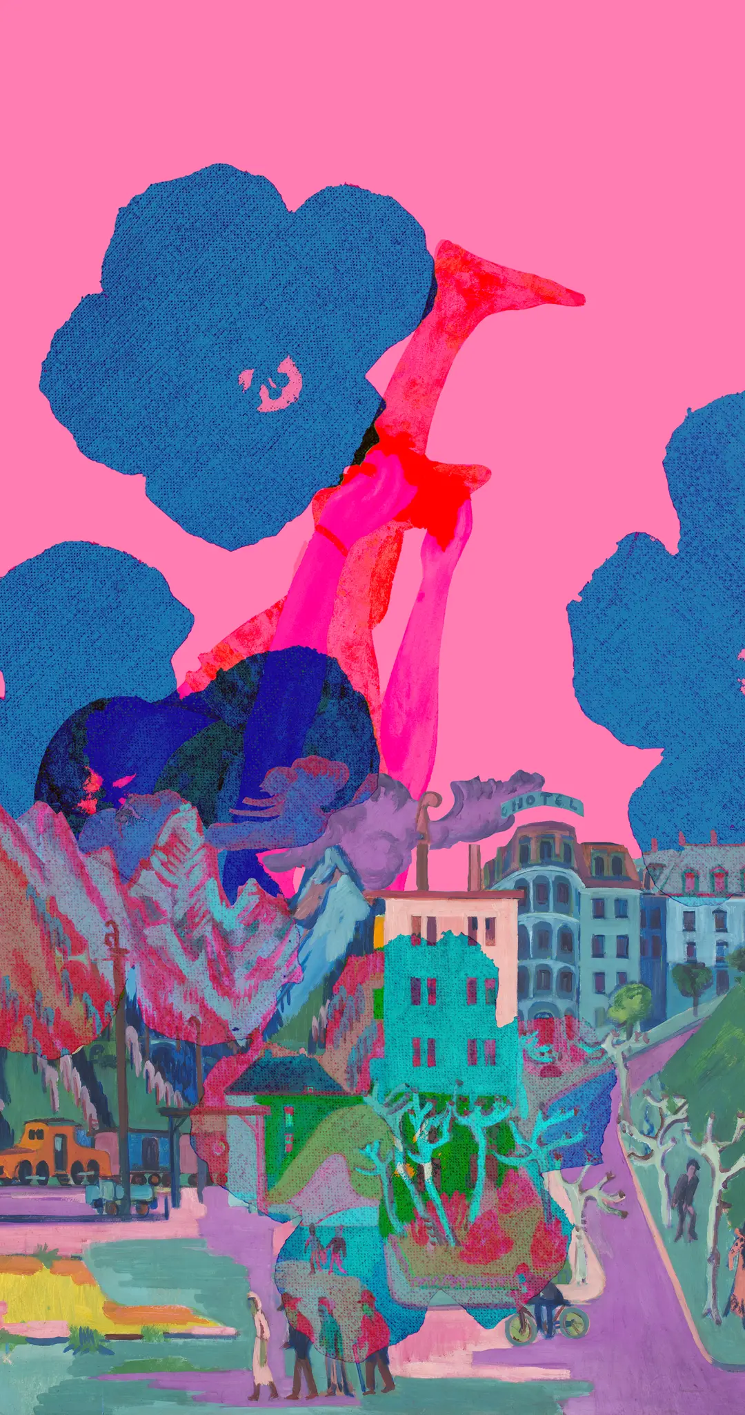 Digital collage created with interactive museum installation