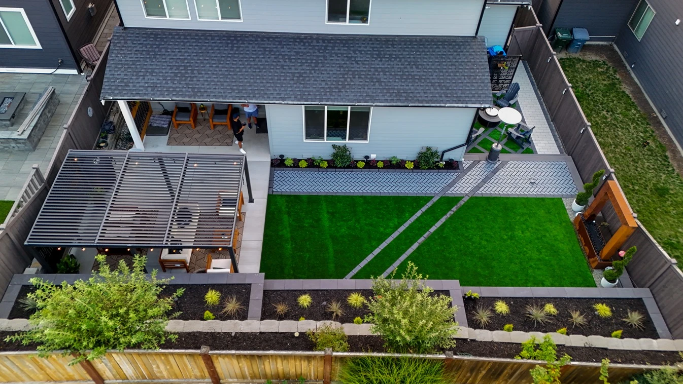 Sloped & Soggy Backyard Transformation After