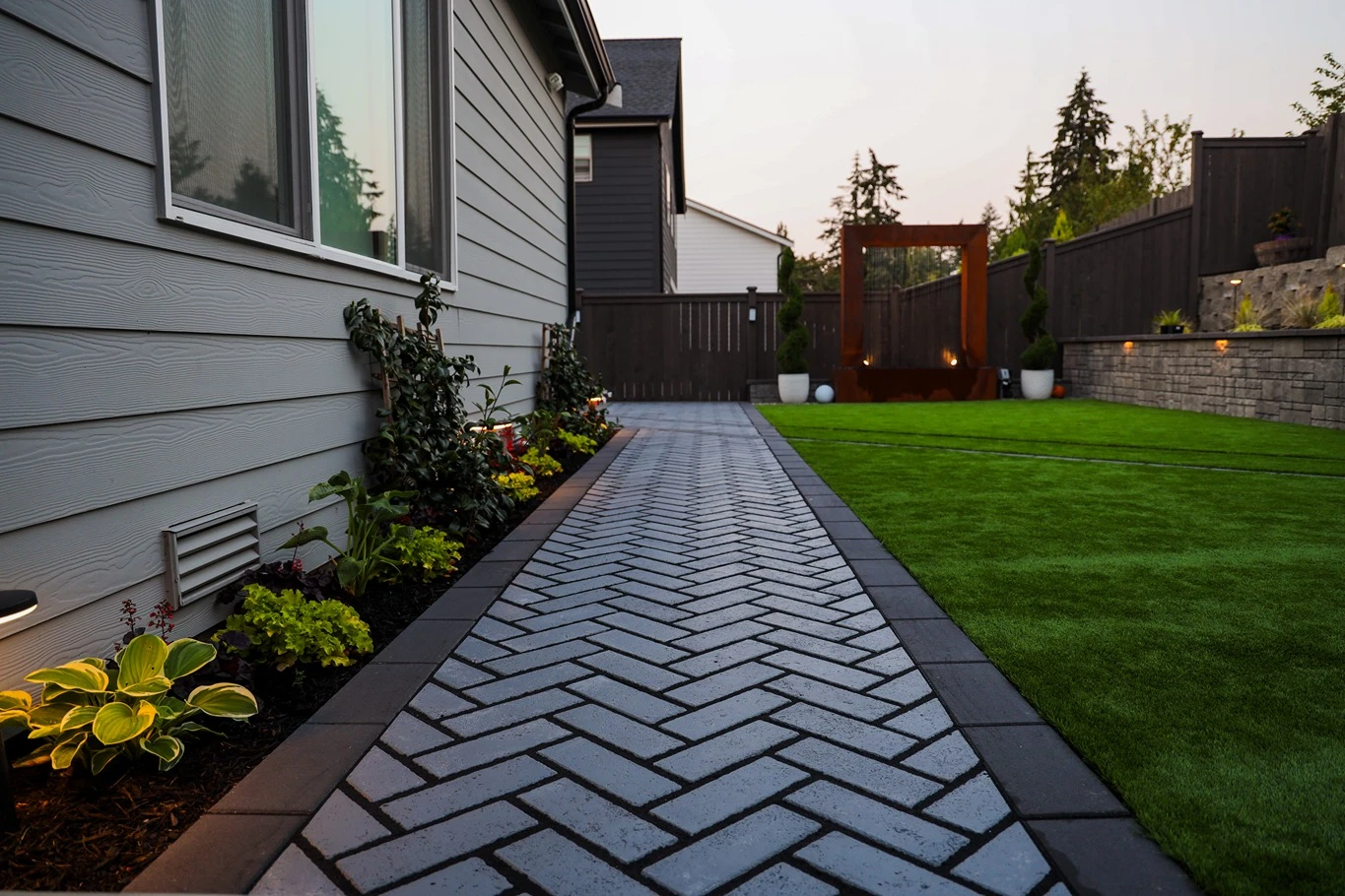 Sloped & Soggy Backyard Transformation After