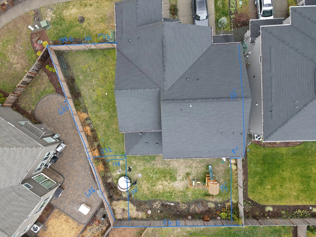 Patio Cover and Porcelain Patio Before
