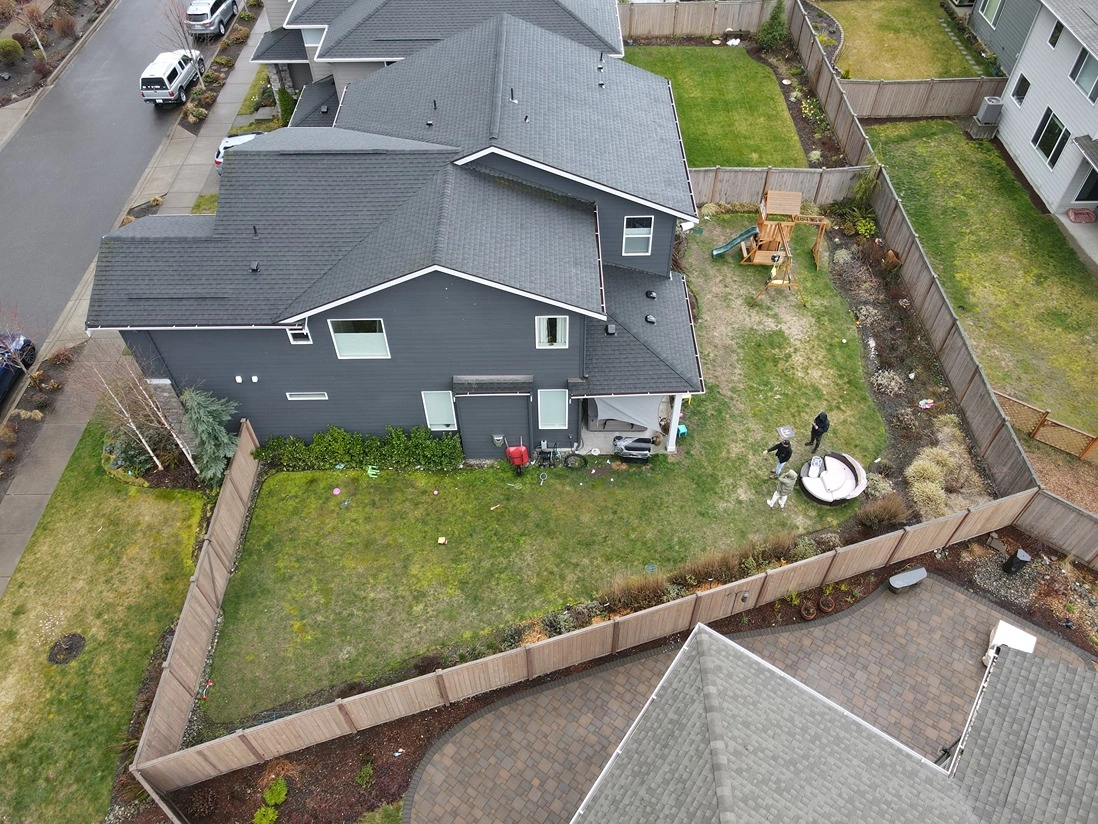 Patio Cover and Porcelain Patio Before Main