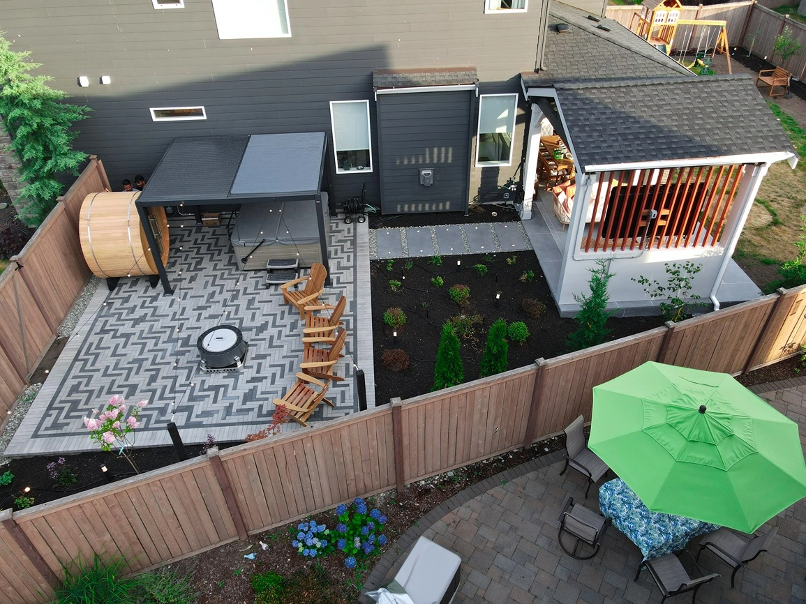 Patio Cover and Porcelain Patio Build