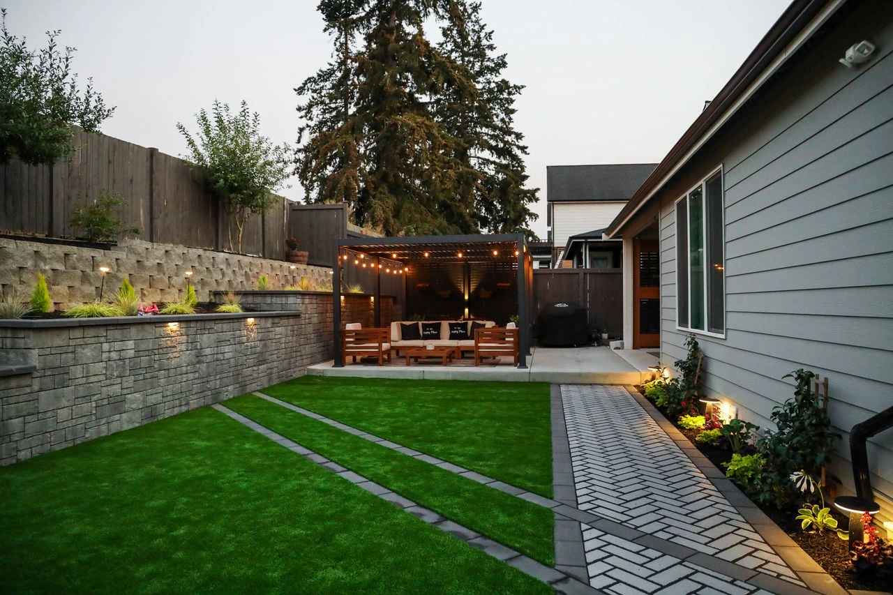 After beautiful backyard remodel by Sammamish landscape company Angkorscape