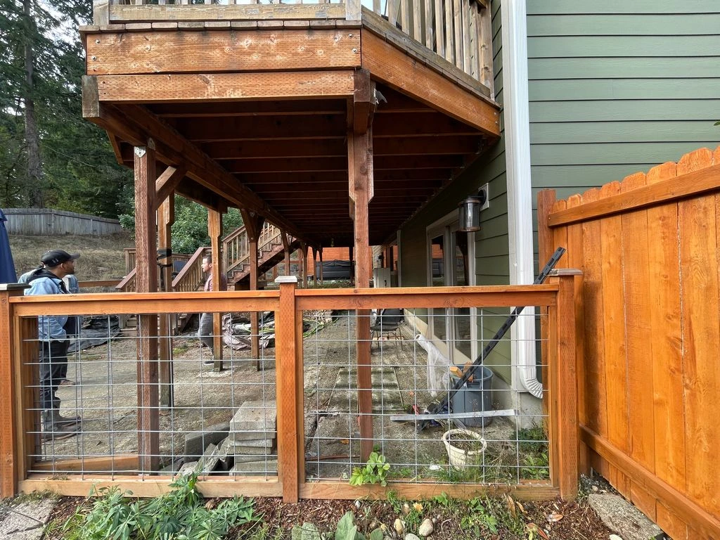 Before outdoor space in Redmond before landscape company renovation project