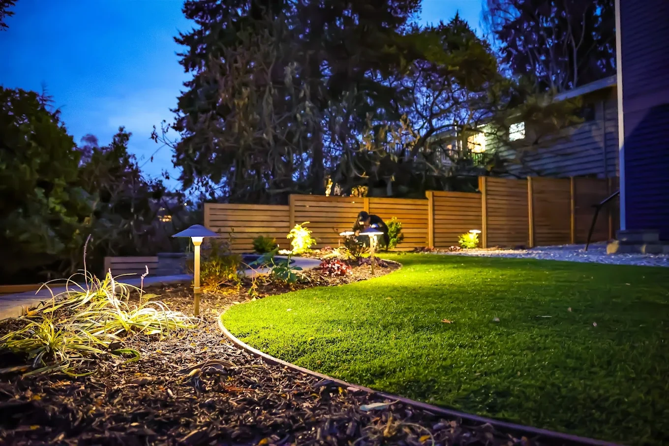 3D landscape rendering shown during a client consultation