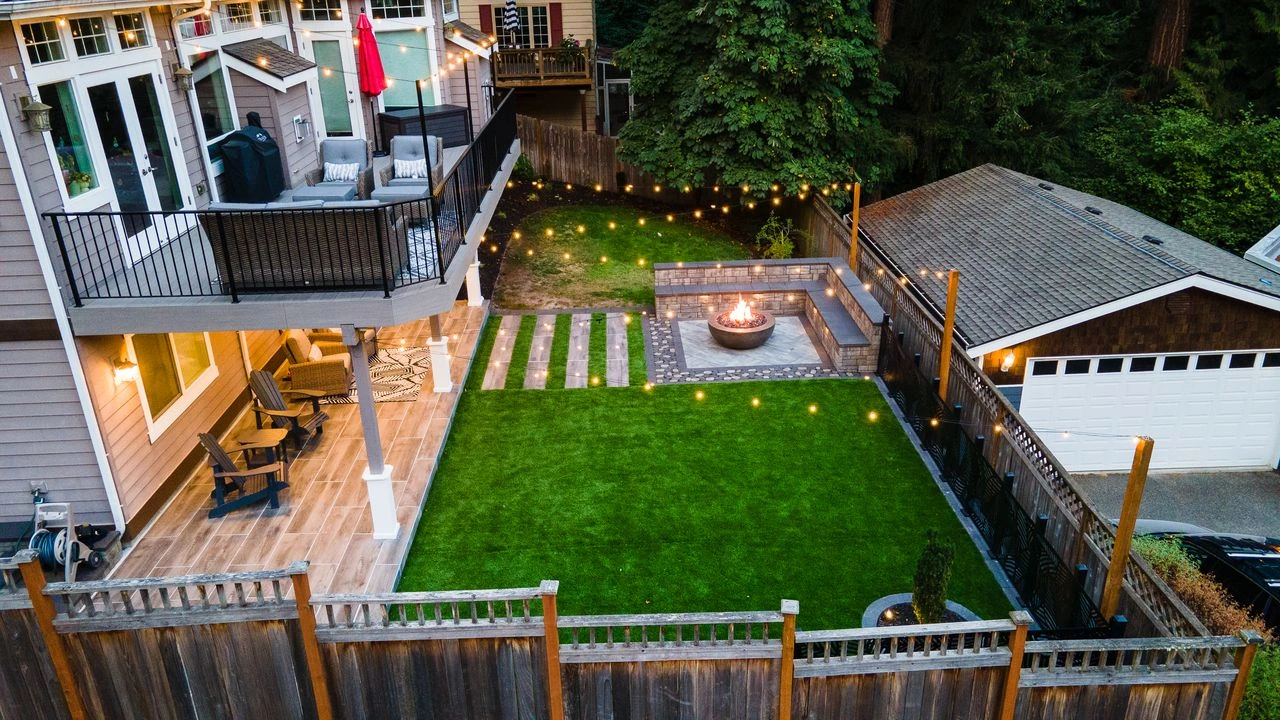 Transformed front yard with fresh plantings and curb appeal