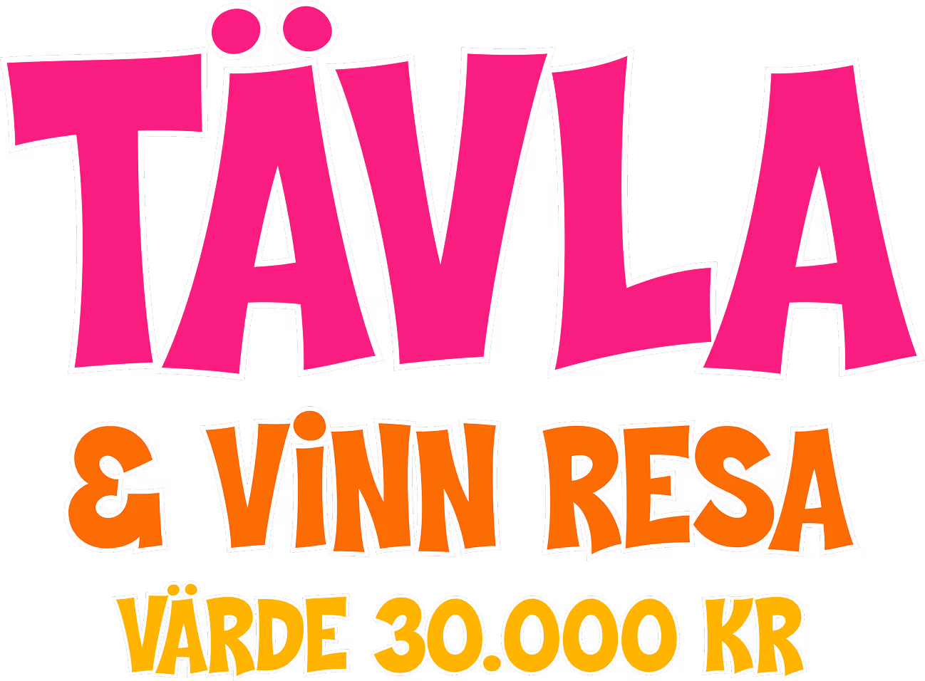 Tävla och vinn resa, värde 30.000kr