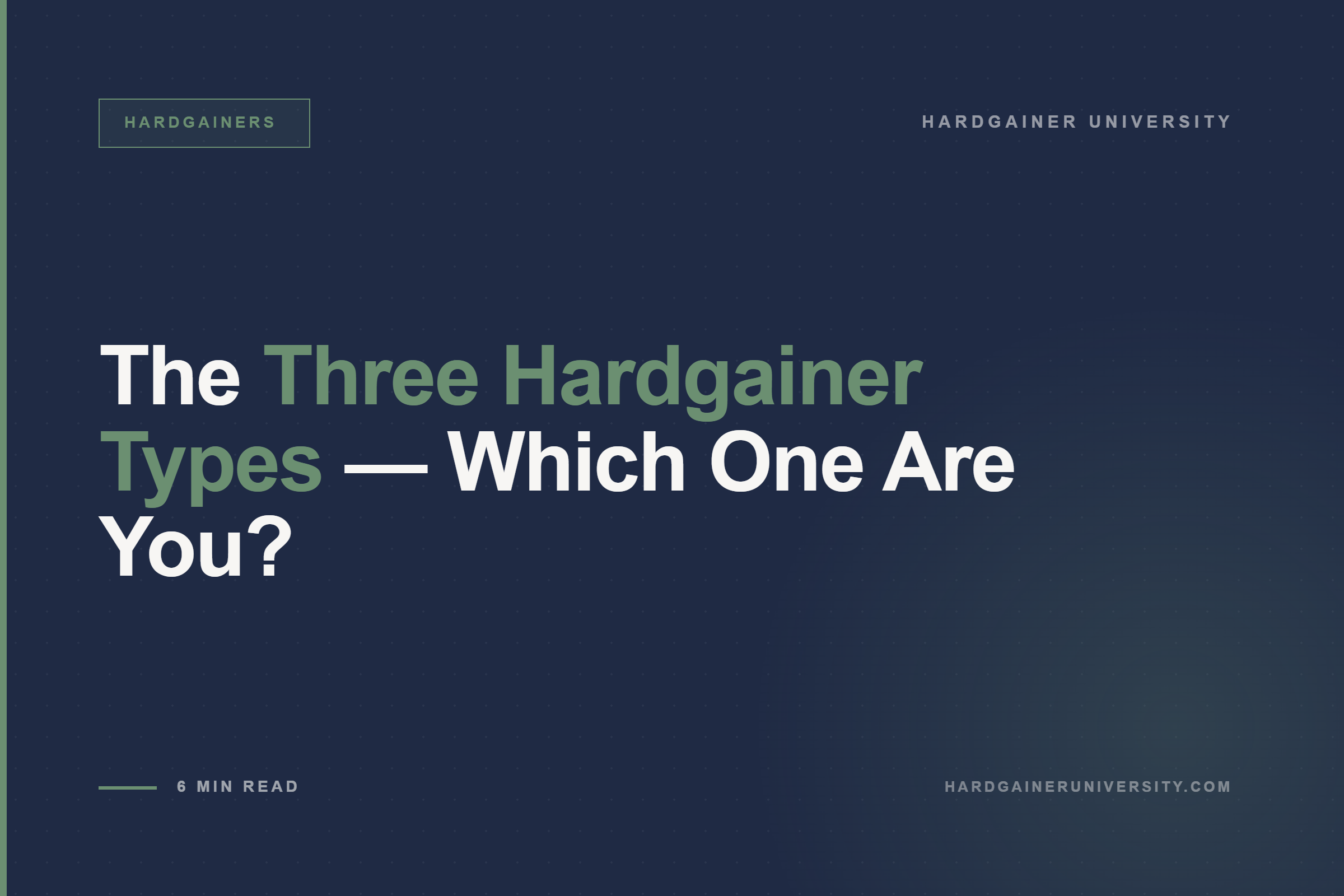 Hardgainer University | Training System for Hardgainers
